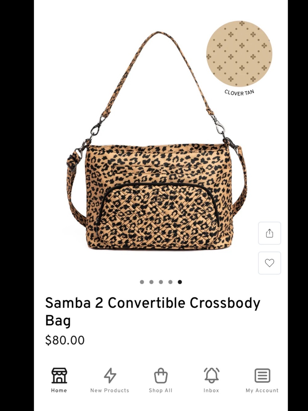 $80 Retail NWT Lug Samba In Luxe Leopard